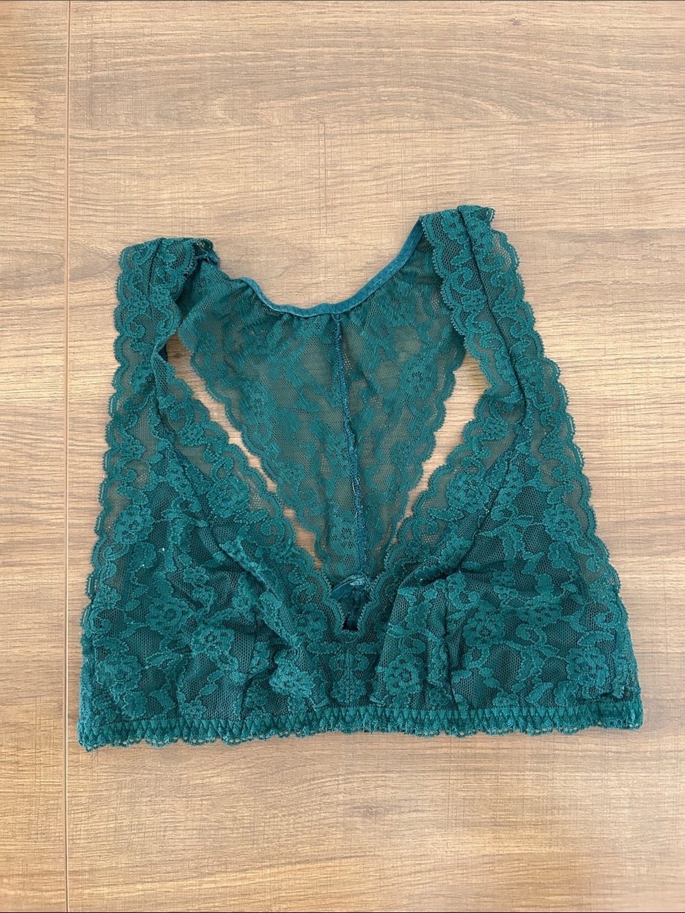 Victoria's Secret deep teal Lace Bralette